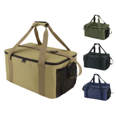 Outdoor Lightweight Waterproof Oxford Portable Picnic Camping Bag for Cookware Tableware