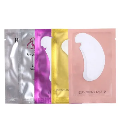 High Quality Eye Patches 50 Pairs/Pack Eyepads Women Lint Free Under Eyepad Hydrogel Paper Patches for Eyelashes