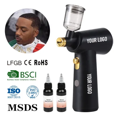 Professional Durable Battery Hair Salon Hair Dye air Spray Gun Airbrush Compressor Kit  Airbrush Kits