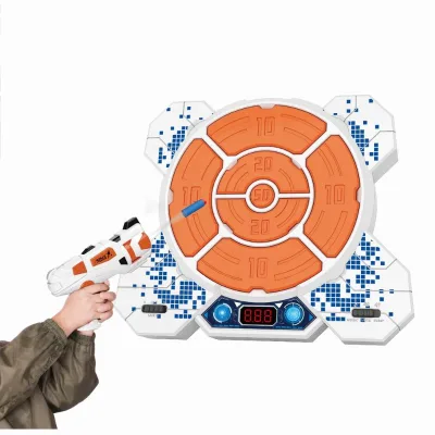 Kids Shooter Game Automatic Reset Target Gun Training Electronic Scoring Target Shooting Toys