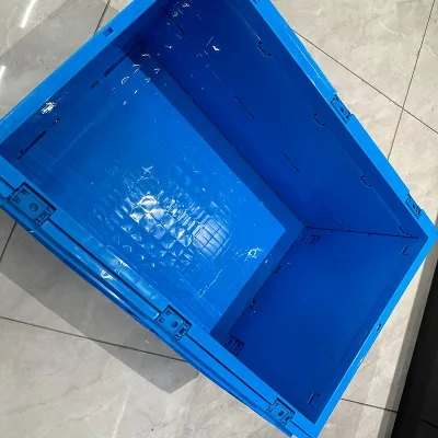 Full New Pp Materials Foldable Plastic Storage Box Transport Folding Plastic Box With Lid