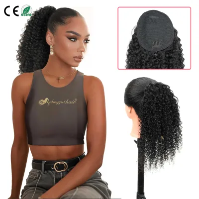 New Arrival 100% Remy Human Hair Pixie Body Wave Drawstring Ponytail Brazilian Hair Extensions Soft & Bouncy Secure Hold No Slip