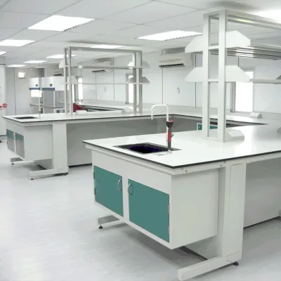 Good Quality Movable Laboratory Table Lab Individual Lab Instrument Table With Epoxy Resin Worktop