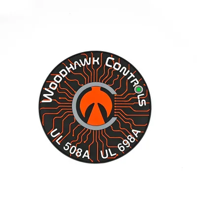 Hot Selling Personalized Customized logo coaster Made of Pvc Rubber with 2D Circular Design