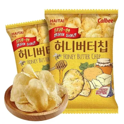 M-Wholesale Exotic Snacks Puffed Snacks Potato Chips Korean Snacks Honey Butter Potato Chips 60g
