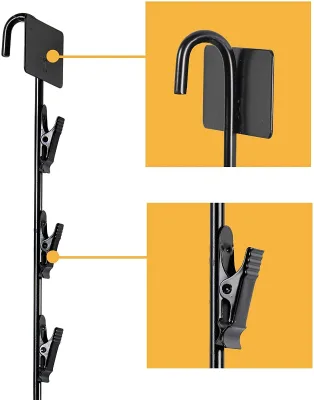 Retail Plastic Metal Merchandising Hanging Merchandise Display Clips Strips