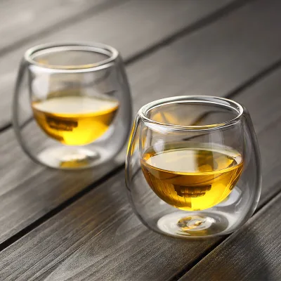 Cost-efficient Water Tea Glass High Borosilicate Double Wall Glass Cup