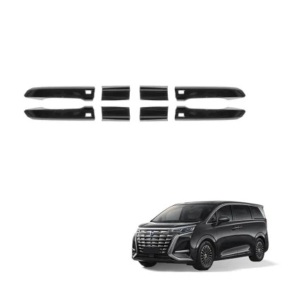 Exterior Accessories For Denza D9 Auto Accessories Exterior ABS Carbon Fiber Pattern Door Handle Trim