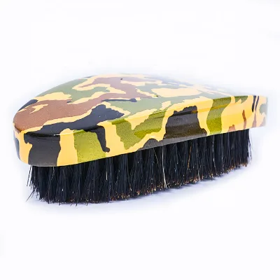 DM Hot Sales Natural Boars Bristles Camouflage Beard Brush Wood Beard Brush Custom logo