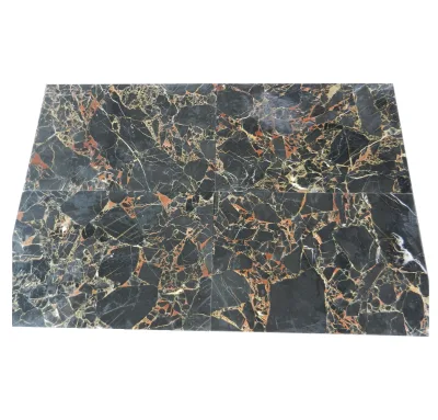 Excellent Italy Golden Flower Portoro Marble Price cheap black Gold For Interior Decoration slab