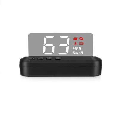 C100 Car OBD2 Head up Display With Engine RPM HUD Driving Speed Instant Voltage Water Temperature Single Driving Distance
