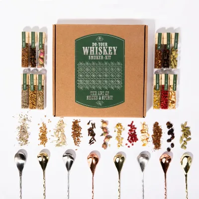Botanical Whiskey Smoker Kit: 12 Bold Flavors for Rich, Smoky Flavor Infusions