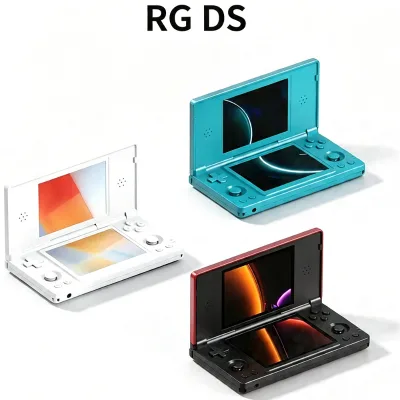 RG DS Dual-Screen Android 14 128GB Handheld Game Console with Wi-Fi 4" Touch Screen 4000mAh Battery Rockchip RK3326 640x480
