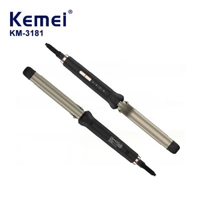 KEMEI KM-3181 New Salon Rotating Hair CurlinAutomatic Hair Steam Curler Ceramic Iron Wand Electric Hair Waver PTC LED Home Use
