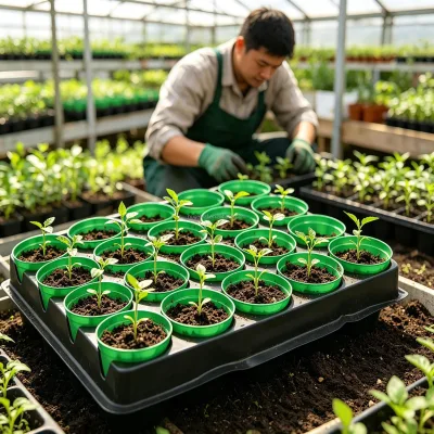 Plastic Professional Seed Starting Garden Shuttle Tray with 20 Pots