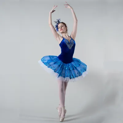 Blue Romantic Tutu Adult Tutu 3 Layers Tutu Dress Dance Ballerina Costume