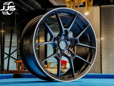 JJSEES Matte Black Bronze 18-23 Inch One-Piece Forged Alloy Wheels with 25mm for BMW Mercedes for Land Rover for BMW