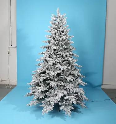 PVC+PE Snow Romance Adjustable Digital Printing Fiber Optic Christmas Tree New Year Decoration Indoor/Outdoor Holiday