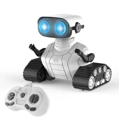 KFPLAN 2.4G Remote Control Toy with Music and LED Eyes RC Toys Manufacturer Intelligent Robots Educational Toys for Kids