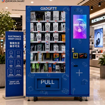 22 Inch Touchscreen Beauty Makeup Lift Vending Machine Normal Temp Lifting Anti-fall Cash/Coin/Card Payment SDK Cloud-Based