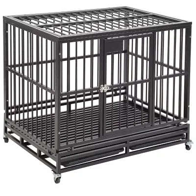 Custom Indoor Dog Cage Spacious and Reliable Folding Metal Kennel Solid Wood Style Iron Material Home Furniture for Pets