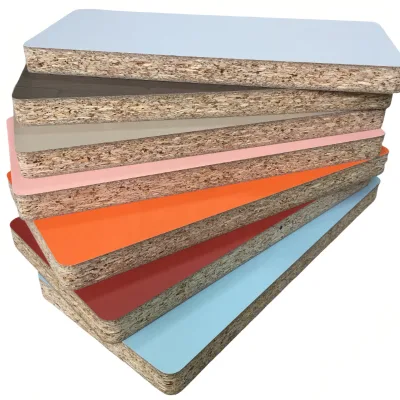 Cheap Price Sale Modern 2440*1220 Melamine Partical Board / Chipboard Sheets 9mm 12mm 15mm 18MM Moisture-Proof Eco-Friendly Low