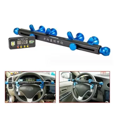 Car Steering Wheel Centering Instrument, Four-wheel Alignment Level, Auxiliary Tool Alignment Instrument with Display Screen