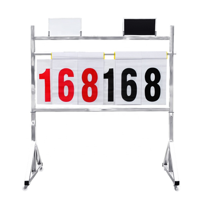 Portable Scoreboard Score Keeper Foldable Basketball Tennis Scoreboards with Wheels
