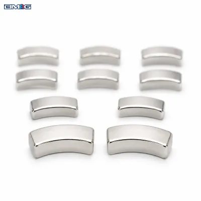Custom N52SH NdFeB Arc Segments for UAV Brushless Outrunner Motors Rotor Fitting and Series Production