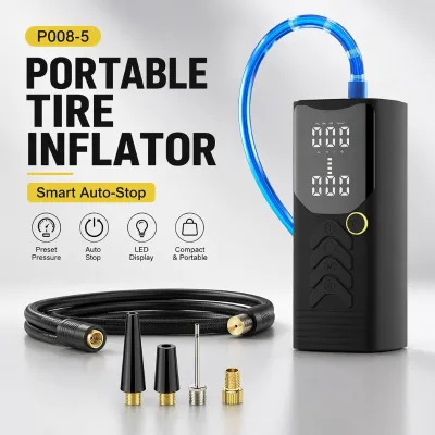 All-in-One Professional Digital Inflation Tool Tire Inflator 6000mAh Car Air Pump 22 Cylinder Digital Air Compressor for Cars