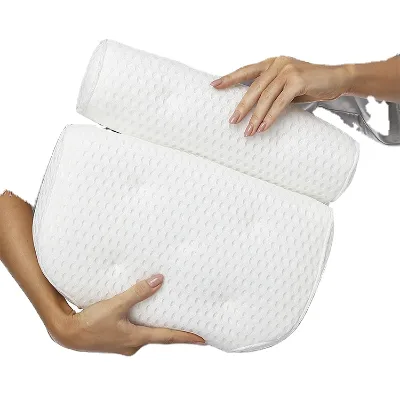Hot Sale Eco-friendly Air Mesh Material Bathtub Pillow Bath Pillow for Tub Neck Support Anti-slip Bath Pillow