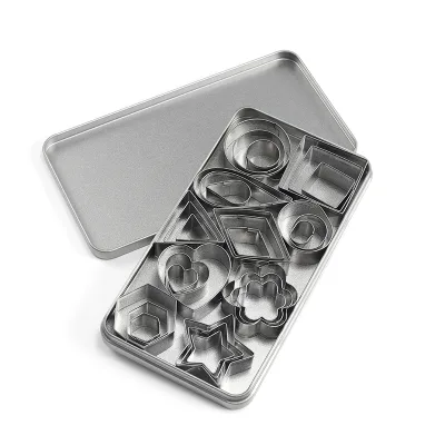 Food Grade Stainless Steel Round Flower Star Heart Shape Custom Cookies Cutter Set
