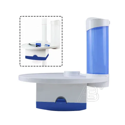 Dental Chair Scaler Tray Dental Tray Box 3-in-1 Dental Tissue Box Cup Storage Holder Tray Dentistry Holder