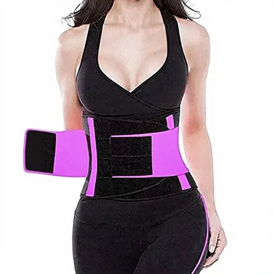 Fitness Yoga Running Tummy Control Waist Cincher Bondage Support Waist Trainer Sweat Inducing Polyester Customizable
