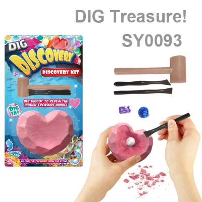 New Arrival Children Design Paleontologist Educational Toys Pirate Treasure Dig Pearl Out Excavation Kit Toy