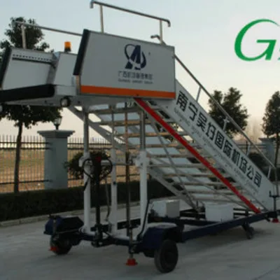 Airport Aircraft Manual Towable Passenger Stair Boarding Step Ladders