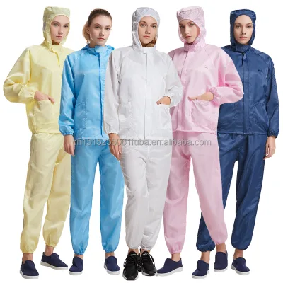 Shangda High Quality Anti-Static Dust-Proof Workwear Suit for Cleanroom Level D Protection Hooded Split Suit
