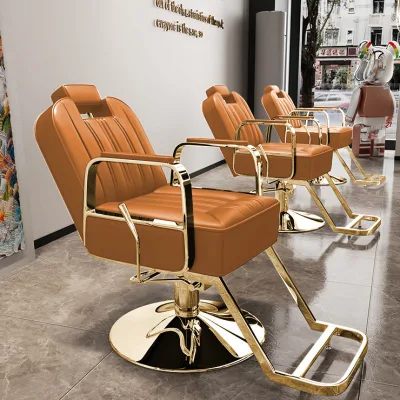 High-End Styling Chair for Hair Salons Modern & Fashionable Can Be Folded Lifted Rotated for Perm Dye Cut