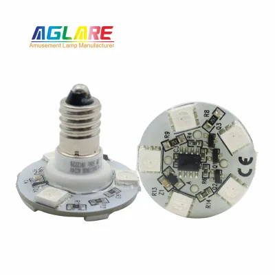 Aglare Good Quality Cheap Auto RGB LED E14 Auto Rgb Program Light 24v 60v Rgb Auto Led Light Fairground Light