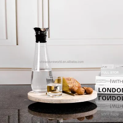 Factory Prices Table Decoration Hotel Decorations Home Luxury Food Serving Marble Tray Round Marble Tray&Round Marble Tray