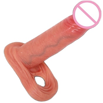 Reusable Silicone Cock Sleeve Liquid Material Adult Men's Realistic Huge Dildo Enhancer Strong Feature Sex Toys