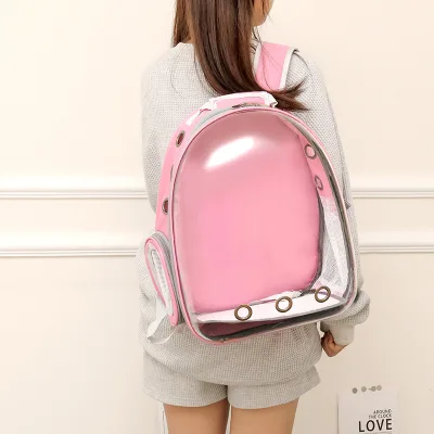 New Space Capsule Transparent Cat Backpack Outgoing Breathable Shoulder Pet Bag Zipper Closure Solid Wholesale Pet Supplies