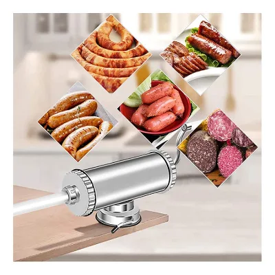 Manual Meat Sausage Filler Homemade Sausage Stuffer With Suction Base Pad for Pork Beef Fish Chicken Pepper Mushrooms