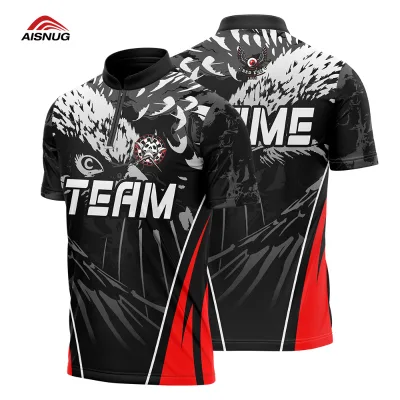 Customizable Supplier Polyester Dye Sublimation Team Darts Adult Custom Dart Shirts With Collar