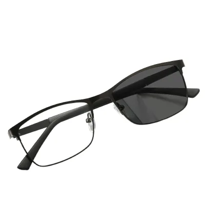 Magnetic Clip on Sunglasses Polarized Full Rim Shades for Men and Women