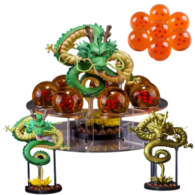 Dragonball Action Figure Green Gold Dragon With 7 Crystal Balls Large PVC Model  Peripheral Toy Gift Anime Action Figure