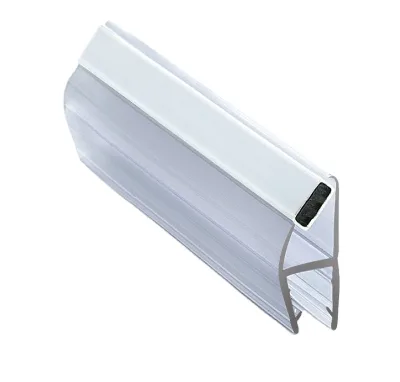 Customizable Frameless Sliding Square Waterproof 180/90 Degree Shower Magnetic Seals for Bathroom Glass Doors