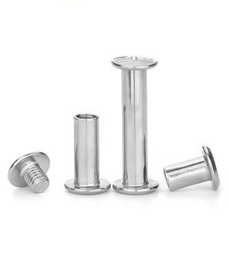 Chrome Plated Metal Connecting Screws Bolts