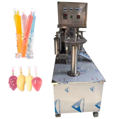 Ice Cream Filling Packing Machine Produce Candy Frozen Ice Pop Ice Lolly Factory Machine