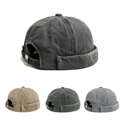 Men's and Women's Creative Washed Hat Trendy Hip-hop Personalized Headwear Vintage Docker Cap